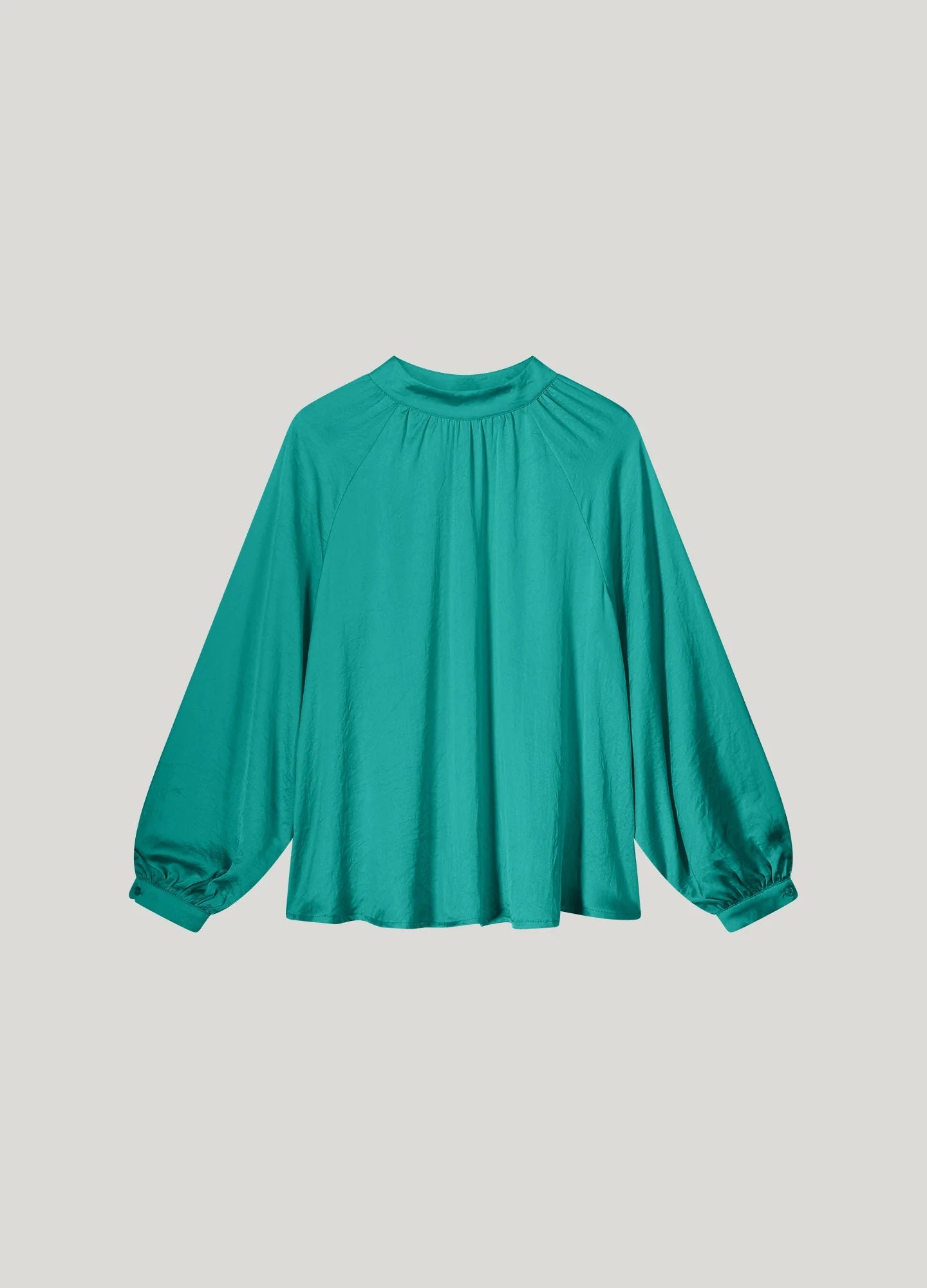 Shiny Blouse 2-in-1 - Aqua Green - Summum