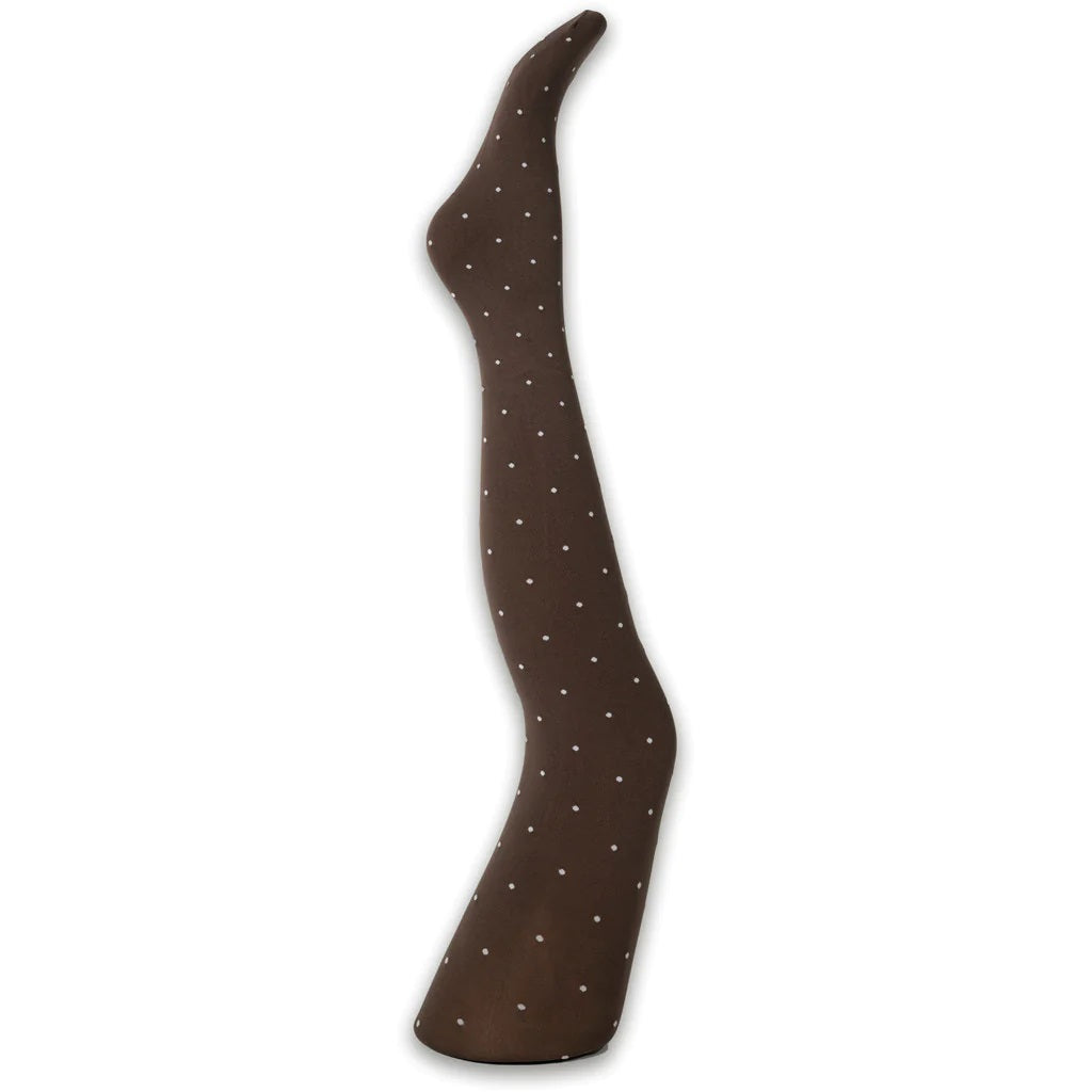 Strømpebukse - Agnes Brown Dot Tights - A MOÌ