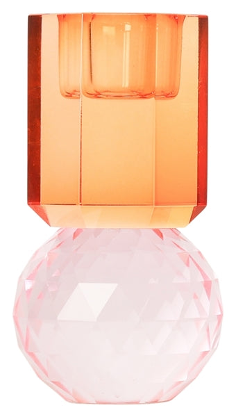 Crystal Holder - Pink/Amber 10,5x6x6 cm